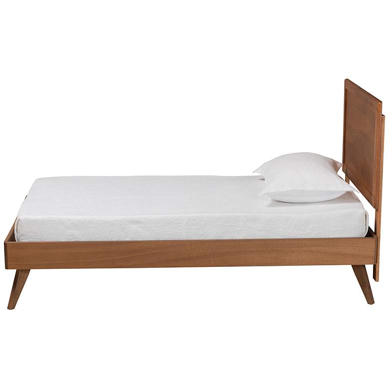Image 5 Baxton Studio Jiro Walnut Brown Twin Size Platform Bed more views