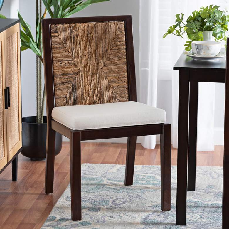 Image 1 Baxton Studio Joana Dark Brown Wood Dining Chair