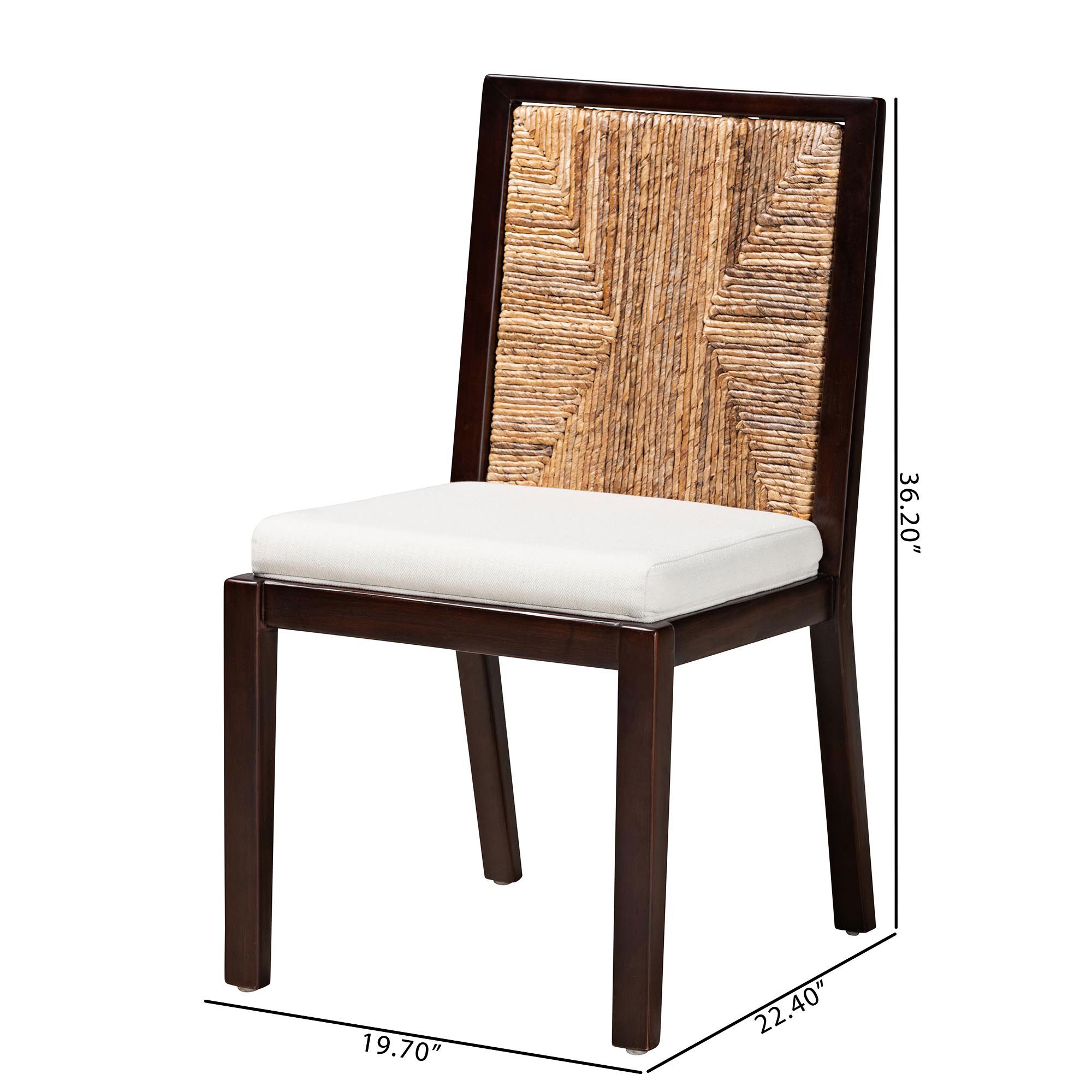 Baxton Studio Joana Dark Brown Wood Dining Chair