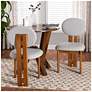 2_Baxton Studio Kacela Light Grey Boucle Fabric Wood 2-Piece Dining Chair Set more views