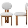 4_Baxton Studio Kacela Light Grey Boucle Fabric Wood 2-Piece Dining Chair Set more views