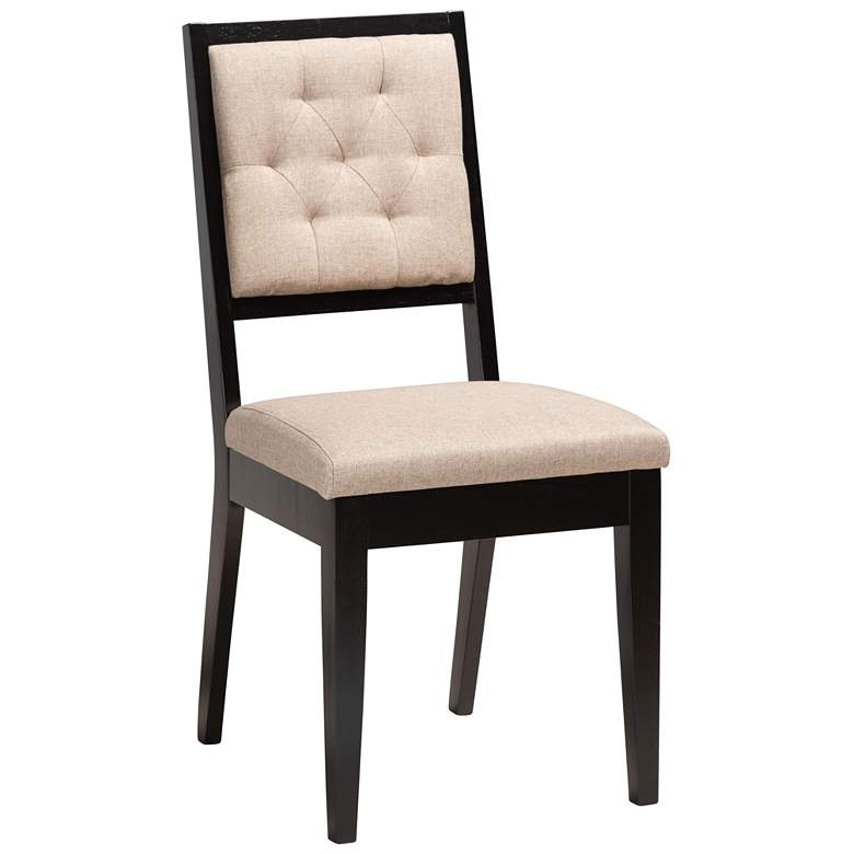 Image 4 Baxton Studio Kala Beige Fabric 5-Piece Dining Set more views
