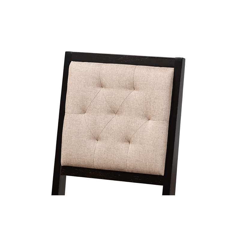Image 7 Baxton Studio Kala Beige Fabric 5-Piece Dining Set more views
