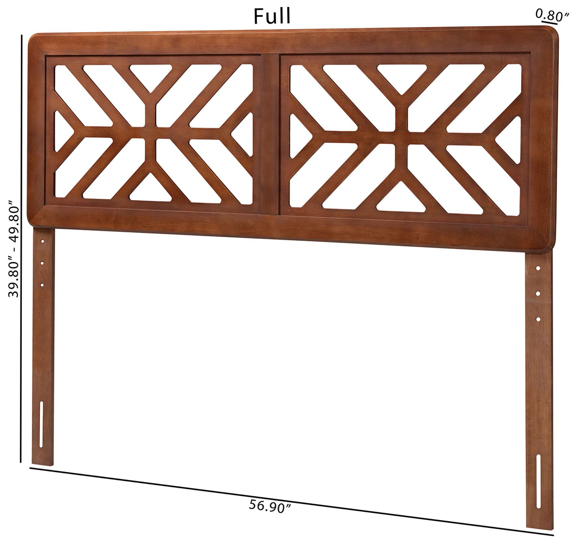 Image 5 Baxton Studio Kalare Wood Headboard - Panel with Adjustable Height, Full more views