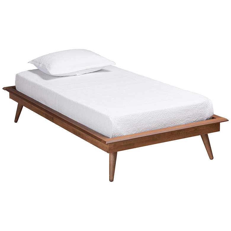 Image 2 Baxton Studio Karine Ash Walnut Twin Platform Bed Frame