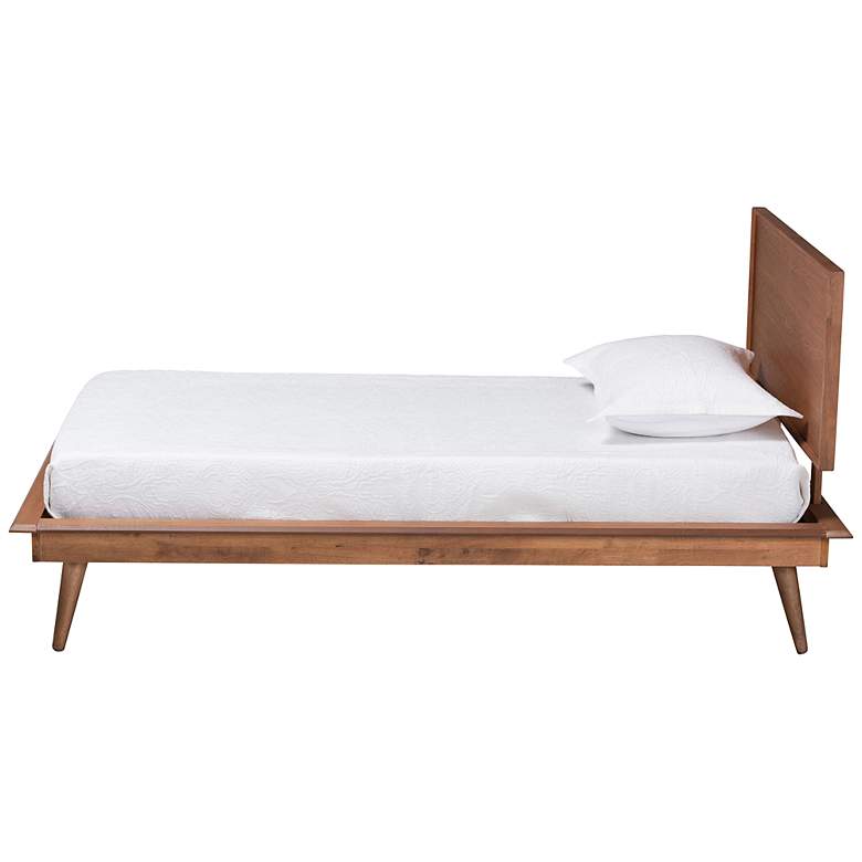Image 5 Baxton Studio Karine Ash Walnut Twin Platform Bed more views