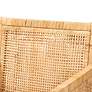 Baxton Studio Karis Natural Wood and Rattan Armchair