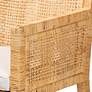 Baxton Studio Karis Natural Wood and Rattan Armchair