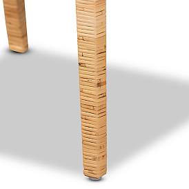 Image5 of Baxton Studio Karis Natural Wood and Rattan Armchair more views