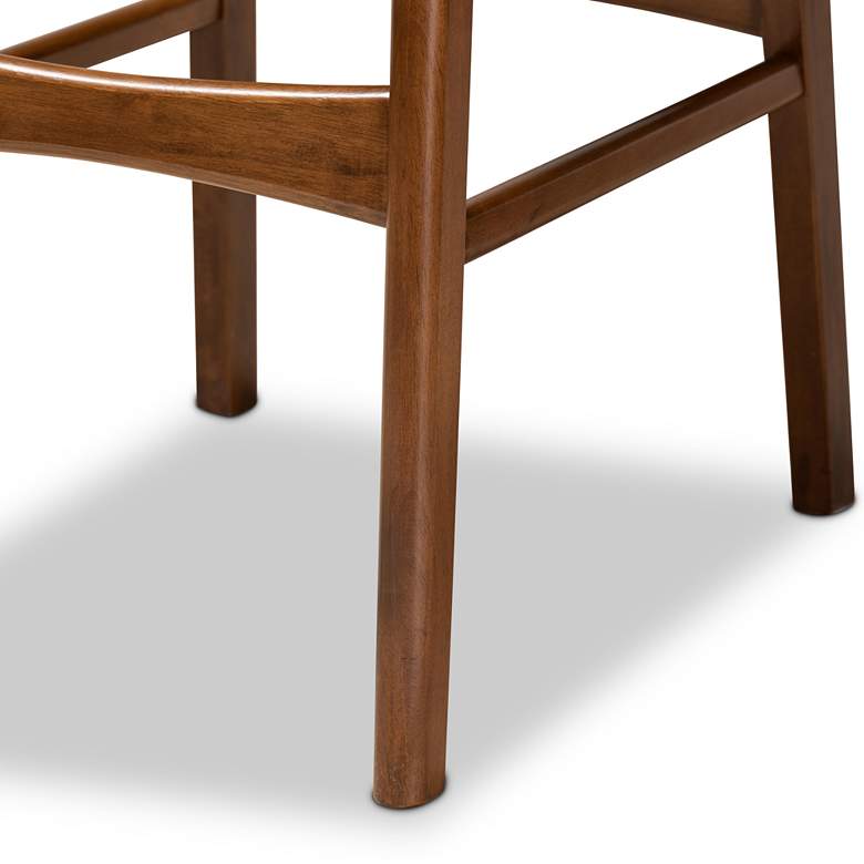 Image 4 Baxton Studio Katya 28 3/4" Walnut Brown Bar Stools Set of 2 more views