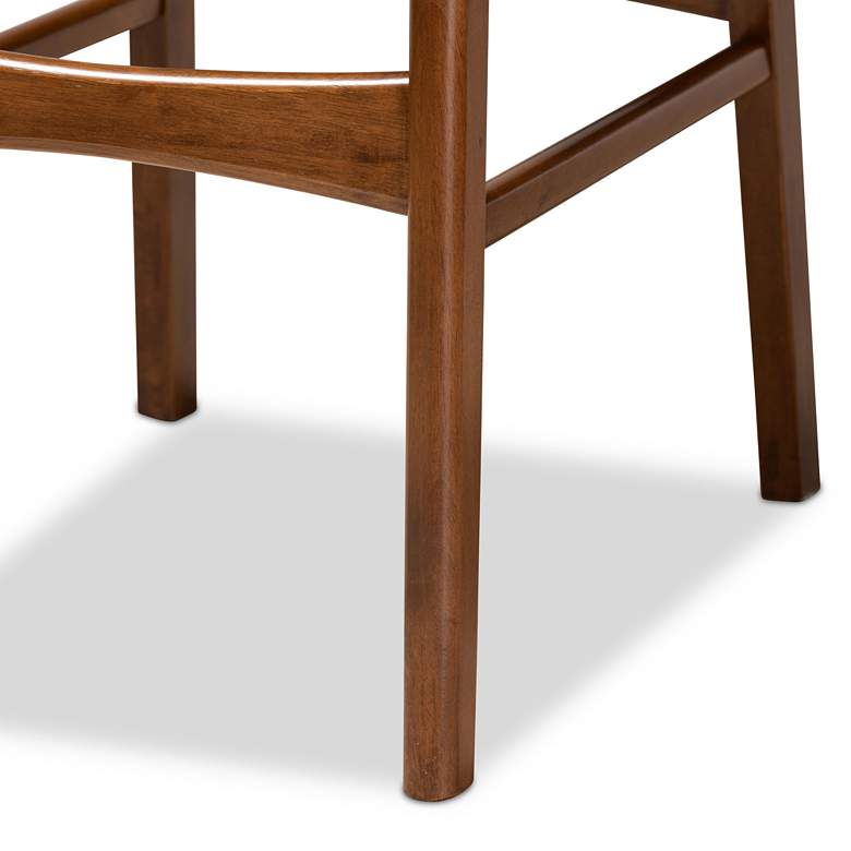 Image 4 Baxton Studio Katya 29" Gray Fabric Bar Stools Set of 2 more views