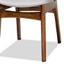 Thumbnail4 of Baxton Studio Katya Gray Fabric Dining Chairs Set of 2 more views