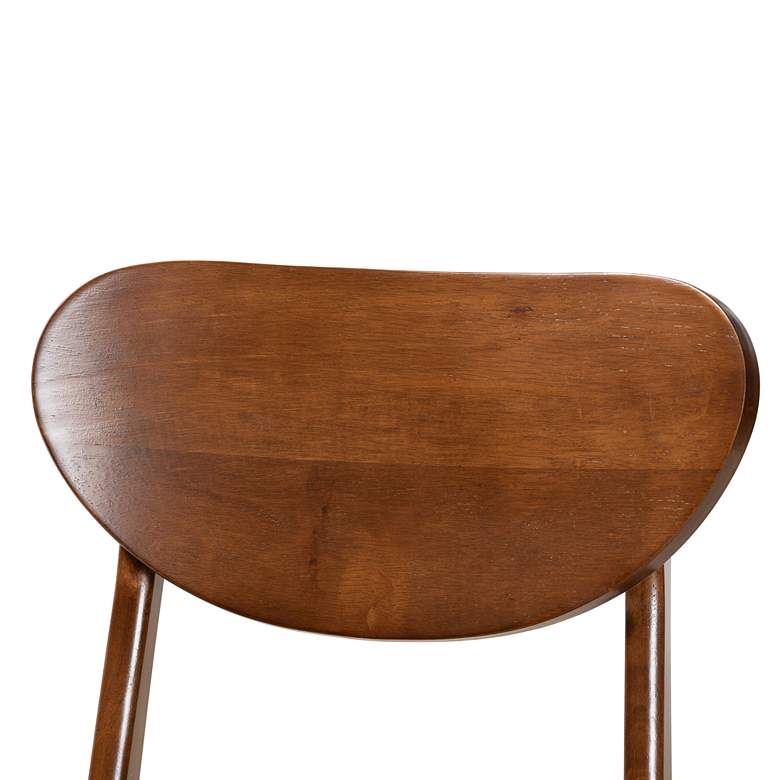 Image 3 Baxton Studio Katya Walnut Brown 5-Piece Dining Set more views