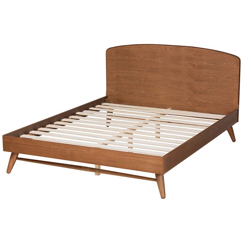 Image 6 Baxton Studio Keagan Walnut Brown Full Size Platform Bed more views