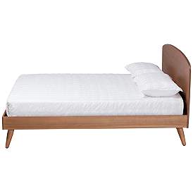 Image5 of Baxton Studio Keagan Walnut Brown Queen Size Platform Bed more views