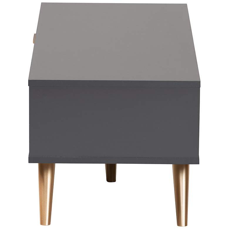 Image 7 Baxton Studio Kelson 39 1/2" Wide Dark Gray Coffee Table more views