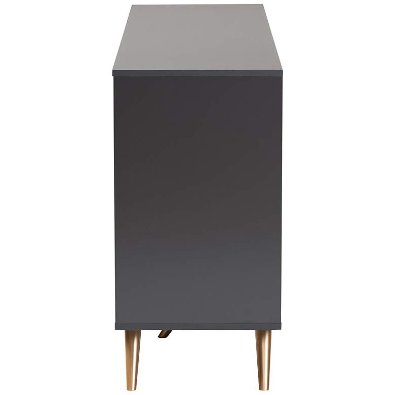 Image 5 Baxton Studio Kelson 58 3/4" Wide Dark Gray 2-Door Sideboard more views