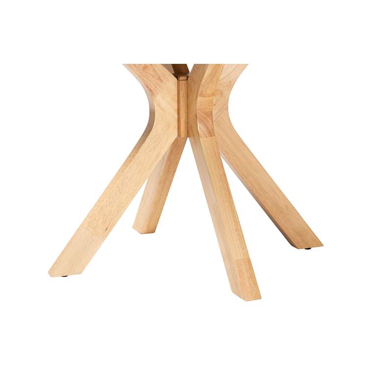 Image 3 Baxton Studio Kenji 34 1/4"W Natural Brown Wood Dining Table more views