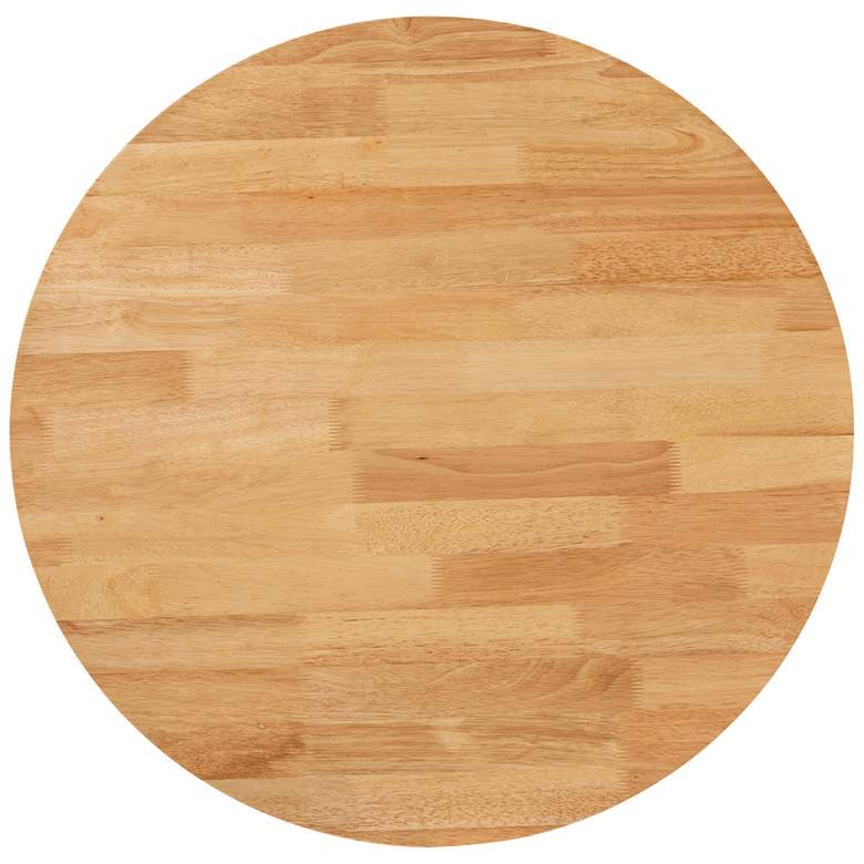 Image 4 Baxton Studio Kenji 34 1/4"W Natural Brown Wood Dining Table more views