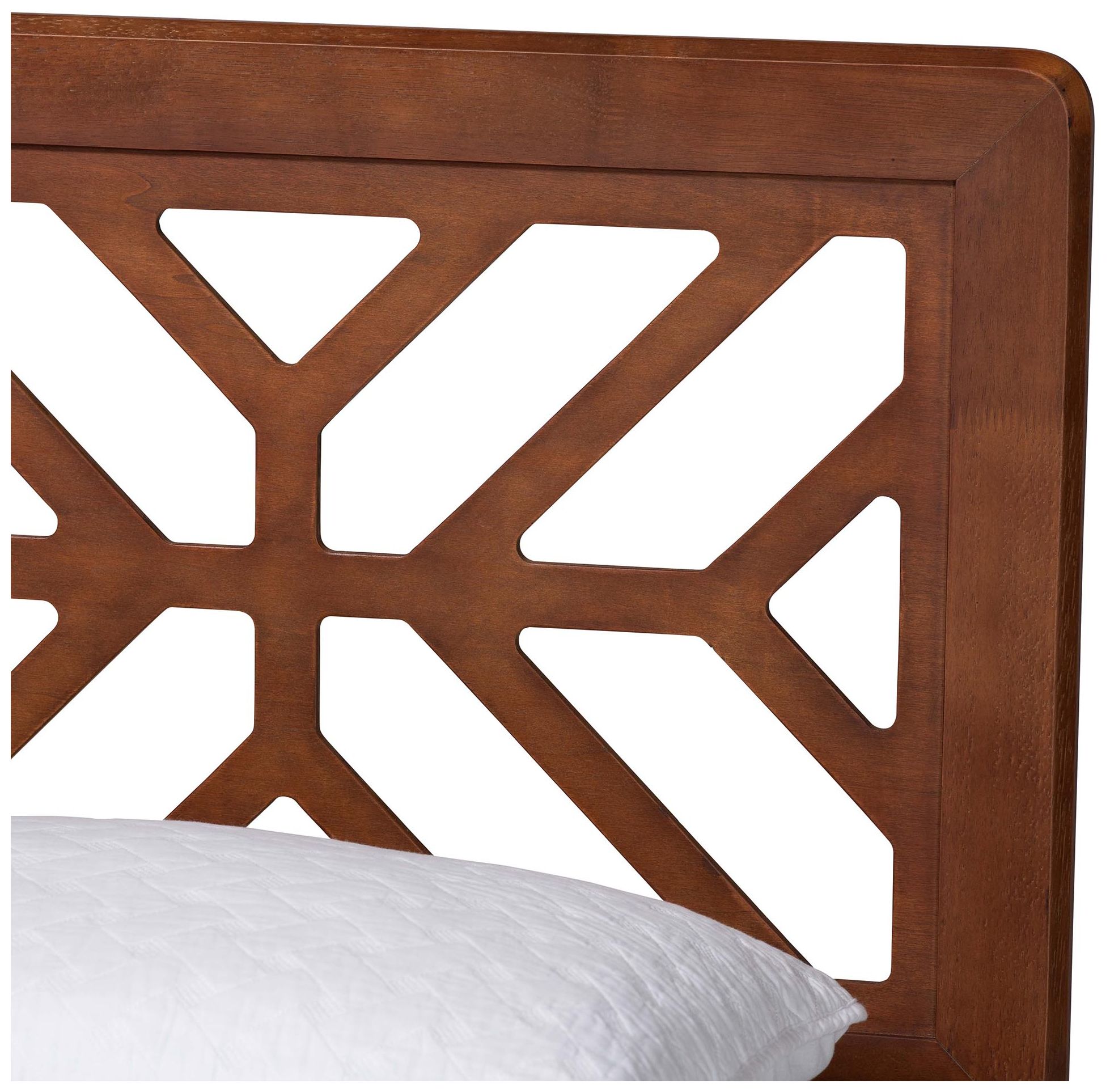 Image 5 Baxton Studio Kirabo Platform Bed - Mid-Century Modern Bed, Queen more views