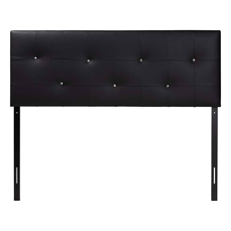 Image 3 Baxton Studio Kirchem Black Faux Leather Queen Headboard more views