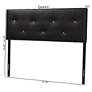5_Baxton Studio Kirchem Black Faux Leather Queen Headboard more views