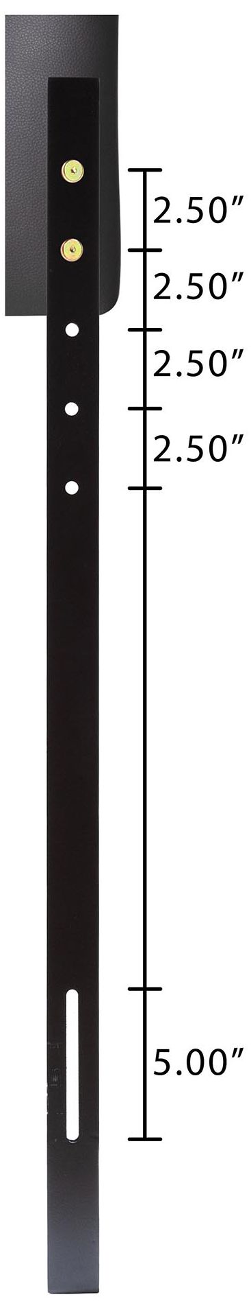 Baxton Studio Kirchem Black Faux Leather Queen Headboard