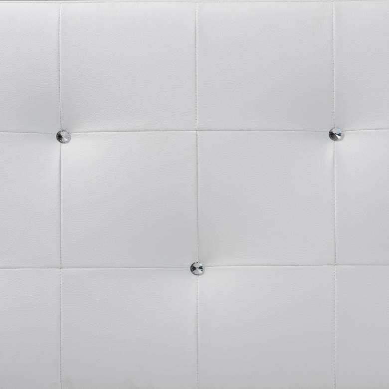 Image 2 Baxton Studio Kirchem White Faux Leather Queen Headboard more views