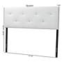 5_Baxton Studio Kirchem White Faux Leather Queen Headboard more views