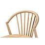 Baxton Studio Kobe Natural Brown Wood Rattan Dining Chair