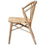Baxton Studio Kobe Natural Brown Wood Rattan Dining Chair