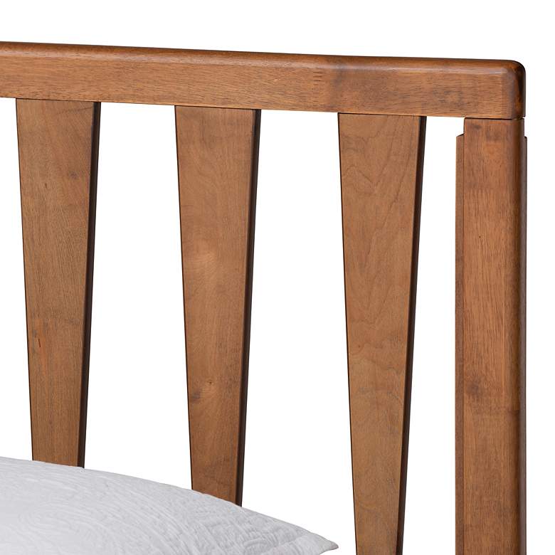 Image 3 Baxton Studio Kuro Walnut Brown Wood Twin Size Platform Bed more views