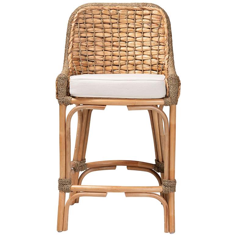 Image 3 Baxton Studio Kyle 27 1/4" Natural Brown Counter Stool more views