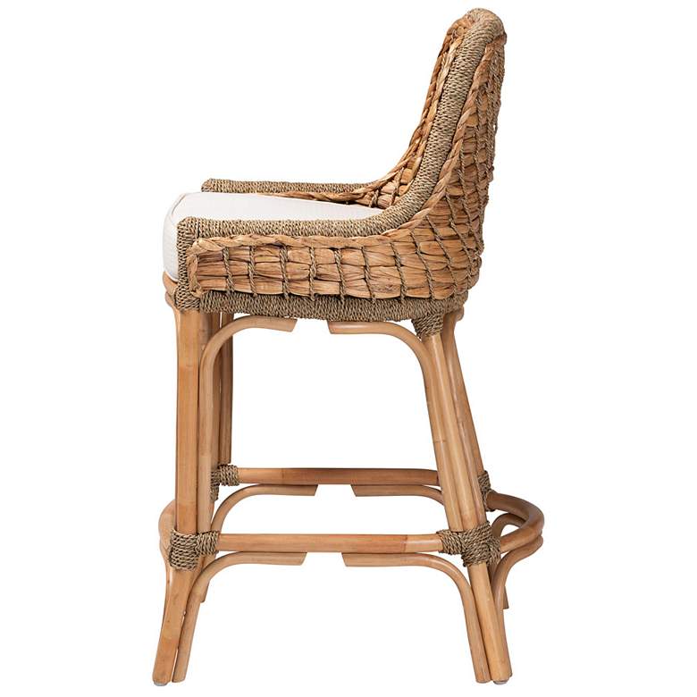Image 4 Baxton Studio Kyle 27 1/4" Natural Brown Counter Stool more views