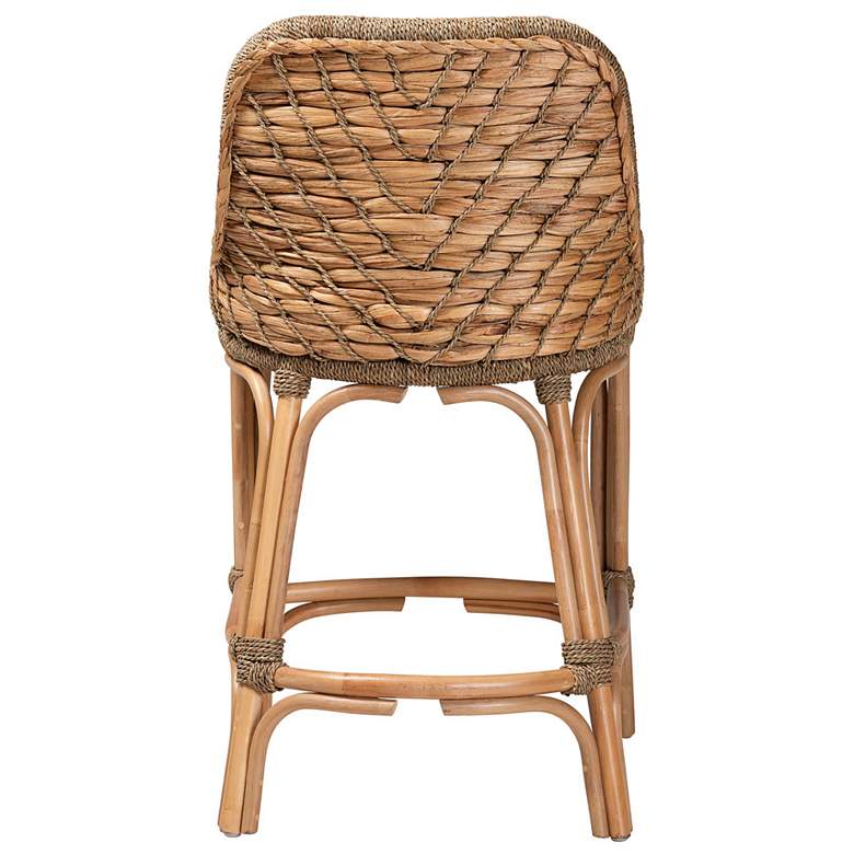 Image 5 Baxton Studio Kyle 27 1/4" Natural Brown Counter Stool more views