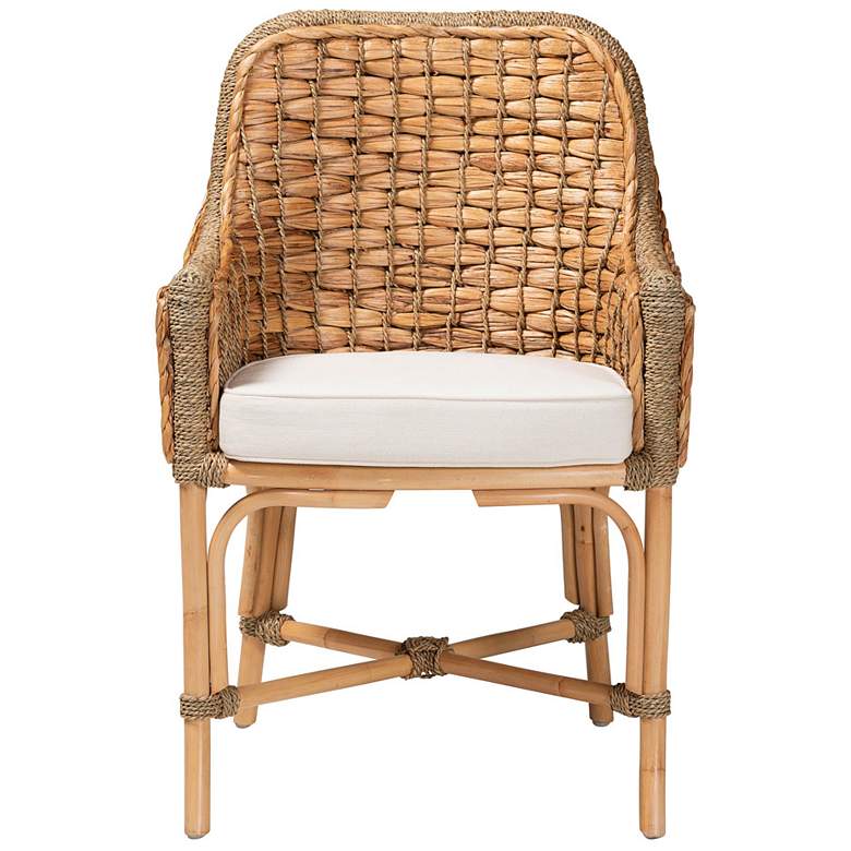 Image 6 Baxton Studio Kyle Natural Brown Dining Armchair more views