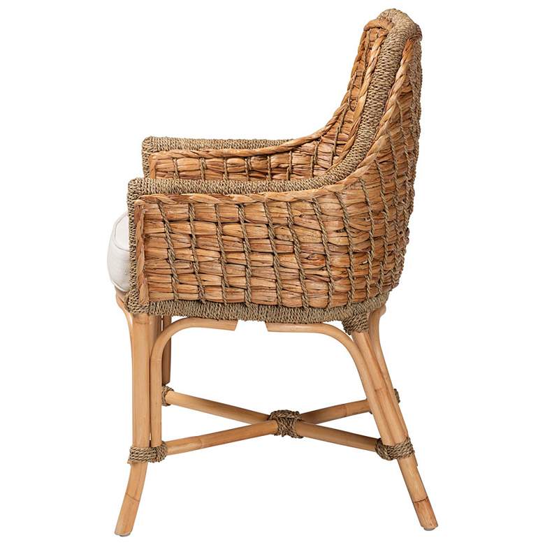 Image 7 Baxton Studio Kyle Natural Brown Dining Armchair more views