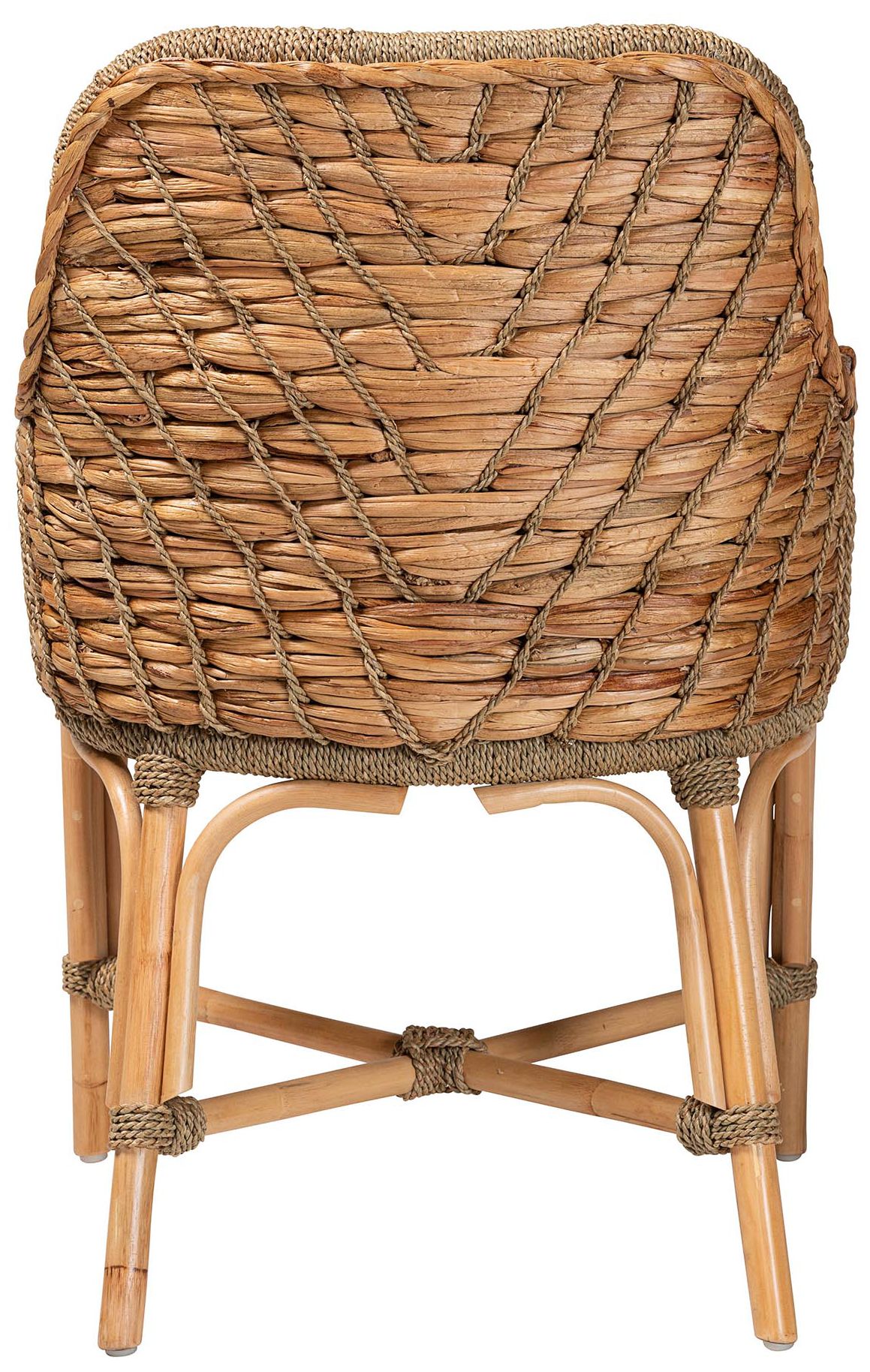 Baxton Studio Kyle Natural Brown Dining Armchair