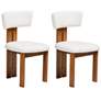 1_Baxton Studio Kyren Modern Cream Boucle 2-Piece Dining Chair Set
