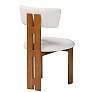 2_Baxton Studio Kyren Modern Cream Boucle 2-Piece Dining Chair Set more views