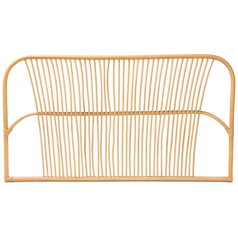 Image 5 Baxton Studio Laina Natural Brown Queen Wall-Mount Headboard more views
