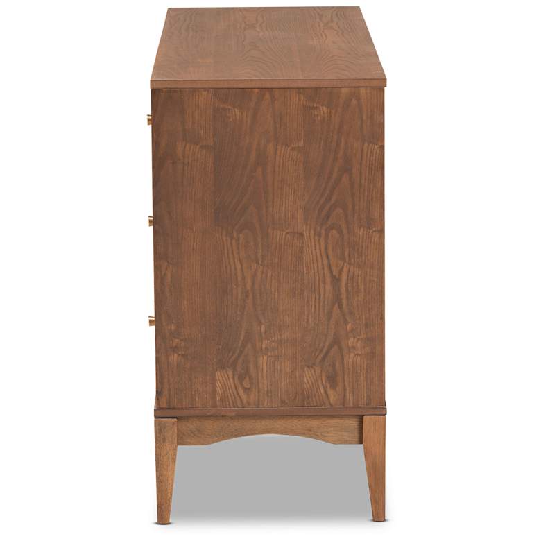 Image 5 Baxton Studio Landis Ash Walnut Finished Wood 6-Drawer Dresser more views
