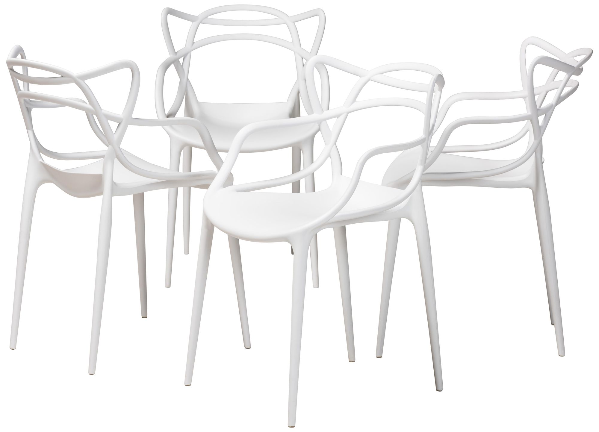 Stacking dining chairs discount set of 4