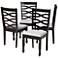 Baxton Studio Lanier Gray Fabric Upholstered Wood Dining Chair