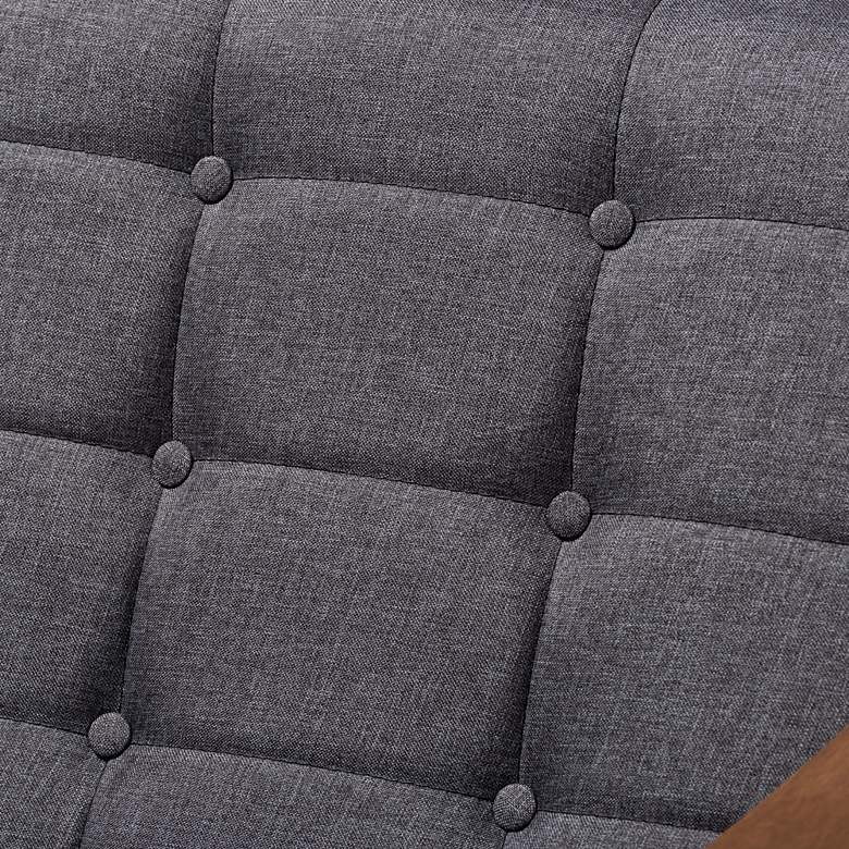 Image 3 Baxton Studio Larsen Gray Fabric Tufted Lounge Chair more views
