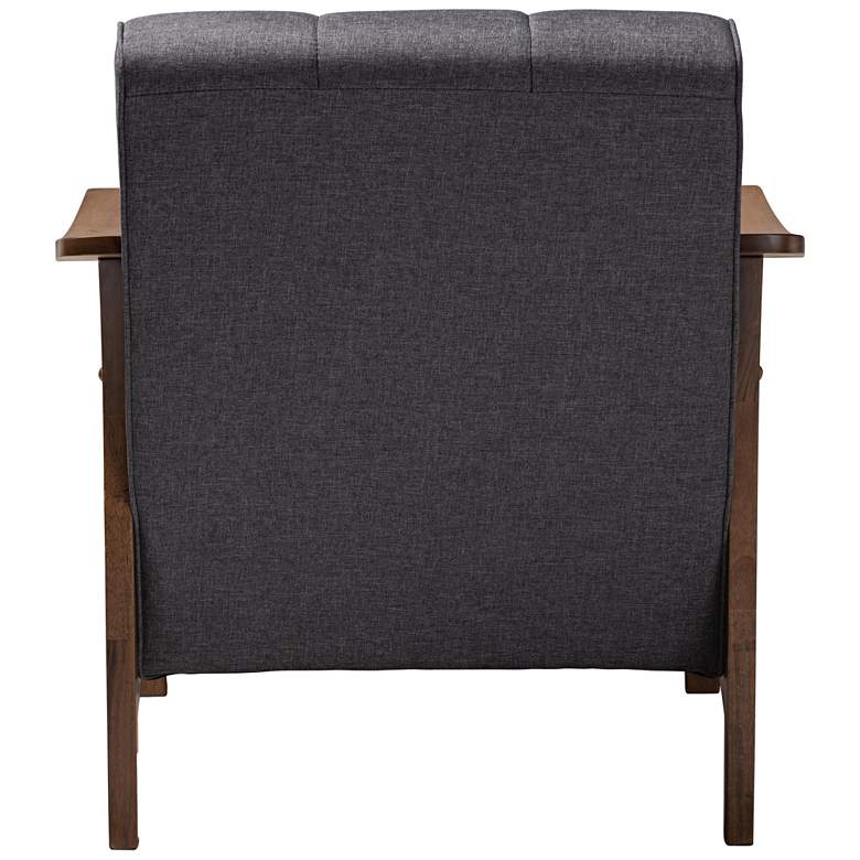 Image 7 Baxton Studio Larsen Gray Fabric Tufted Lounge Chair more views
