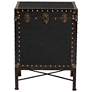 5_Baxton Studio Laura Vintage Black Canvas Lift Top Trunk End Table more views