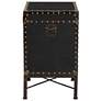 6_Baxton Studio Laura Vintage Black Canvas Lift Top Trunk End Table more views