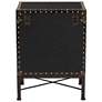 7_Baxton Studio Laura Vintage Black Canvas Lift Top Trunk End Table more views