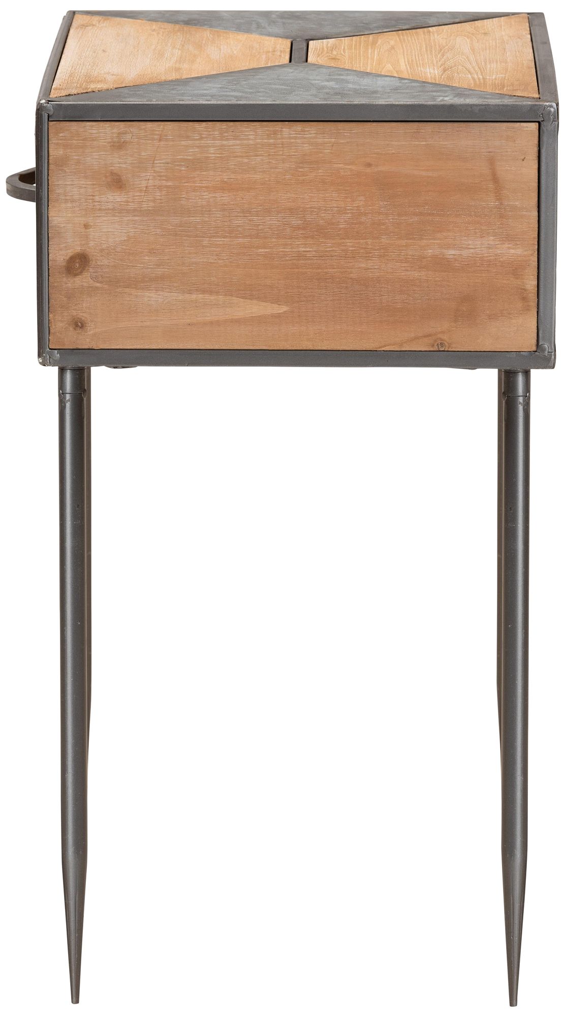 Baxton Studio Laurel Gray and Brown 1-Drawer Nightstand